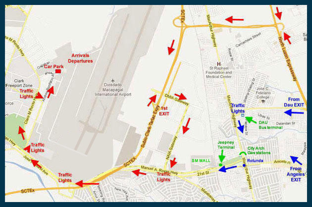 CLARK INTERNATIONAL AIRPORT Directions 